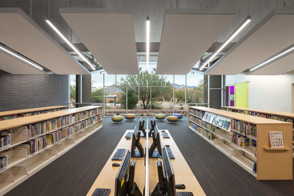 flowing wells library remodel
